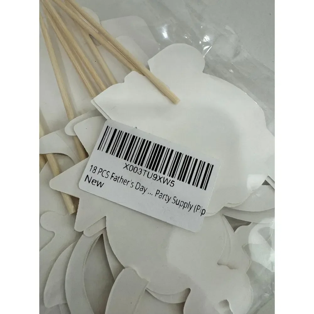 NWT 18 pcs Father's Day Cake Toppers Set Cupcake Picks Party Birthday